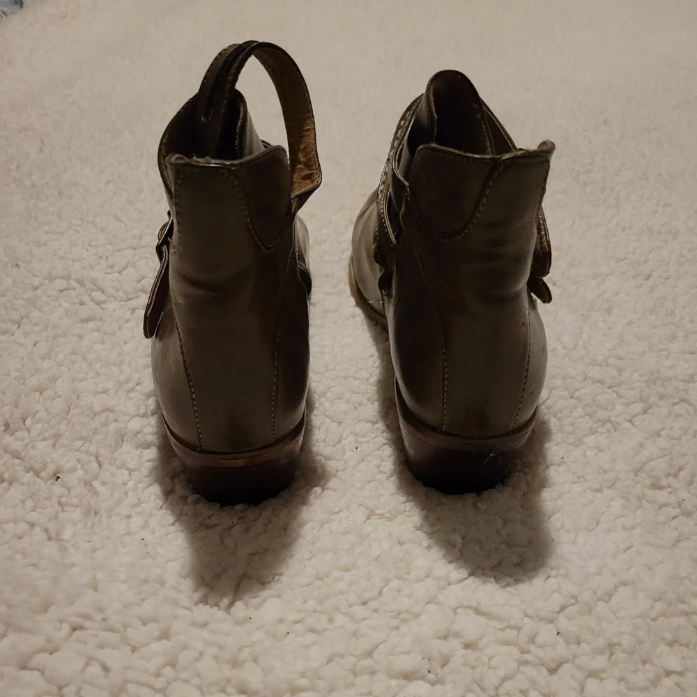 CATO Buckle Strap Ankle Boots Brown Size 8 - Picture 11 of 16